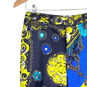 Vintage Moschino Jeans Bandana Paisley Bright Slack Pants 8